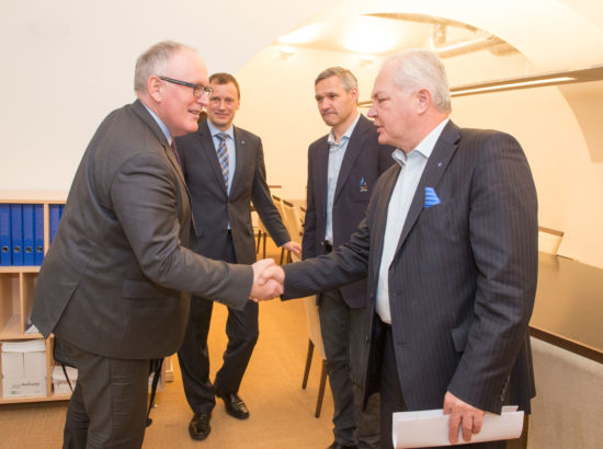 Kohtumine Euroopa Komisjoni asepresidendi Frans Timmermansiga